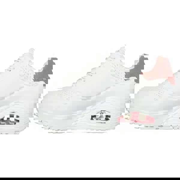 Skechers Uno - Pop Back Women's Trainers in White/Coral