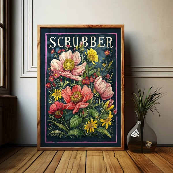 Love Frankie Scrubber Art Print - Framing Options Available