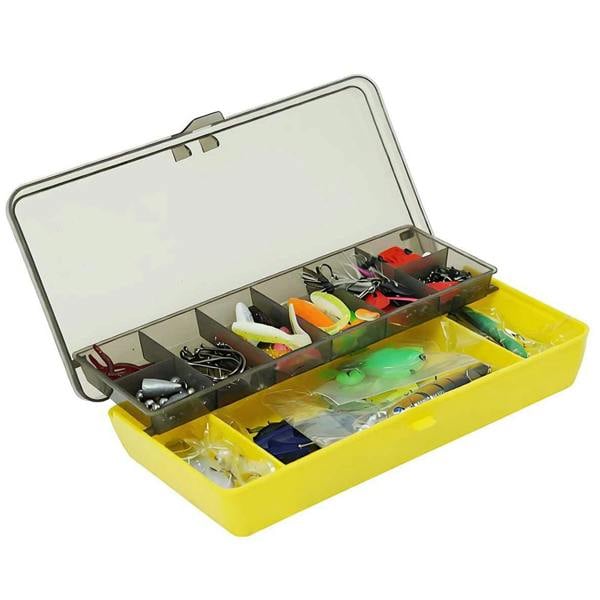 Gr8 Garden 144PCS Fishing Lures Tackle Box Set Hooks Baits Worms Minnows Plier Sea Bass Kitter and Saltwater Fishing