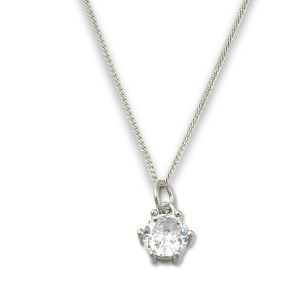 Aye Do Gifts 50th Birthday Cubic Zirconia Silver Necklace, Gold Balloons Gift Card