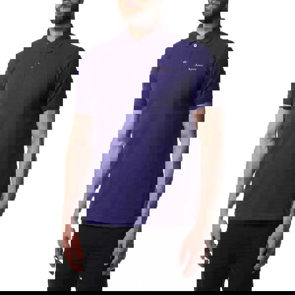 Aquascutum Active Active Cotton Polo Dry-Fit Purple Purple Polo Shirt S