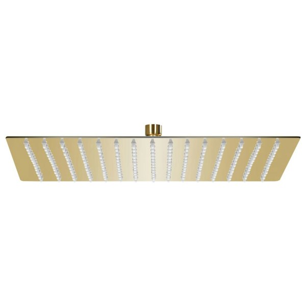 Berkfield Rain Shower Head Stainless Steel 40x40 cm Square Gold