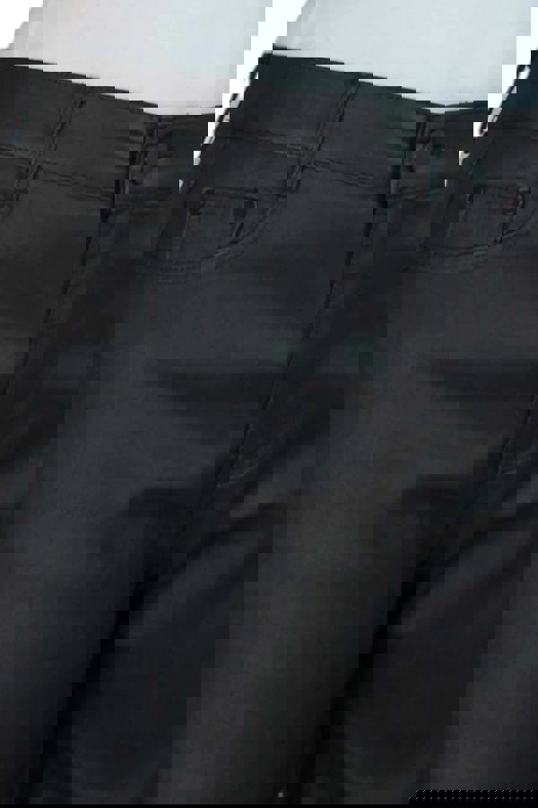 Paulo Due Womens Metallic Coated Wide Leg Jeans