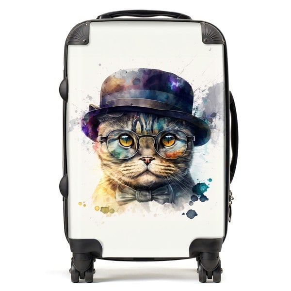 Warren Reed Scottish Fold Cat Splashart Suitcase