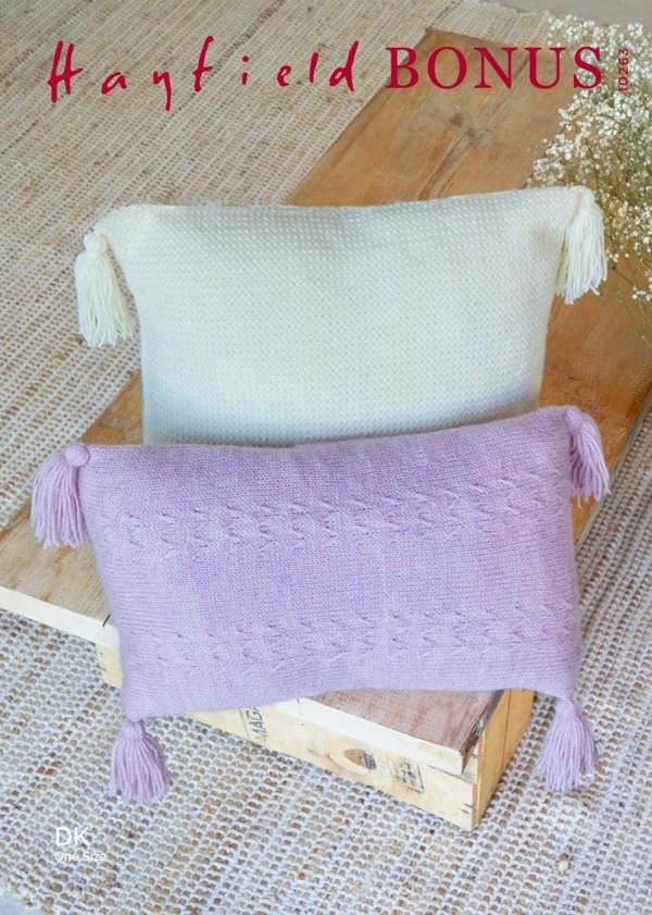 Hayfield Bonus DK Knitting Pattern 10263, Cushions One Size