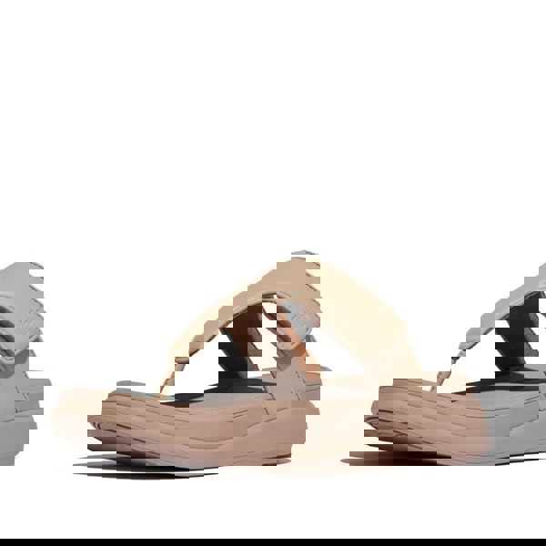 FitFlop F-MODE GO Womens Toe Post Sandals Classic Beige