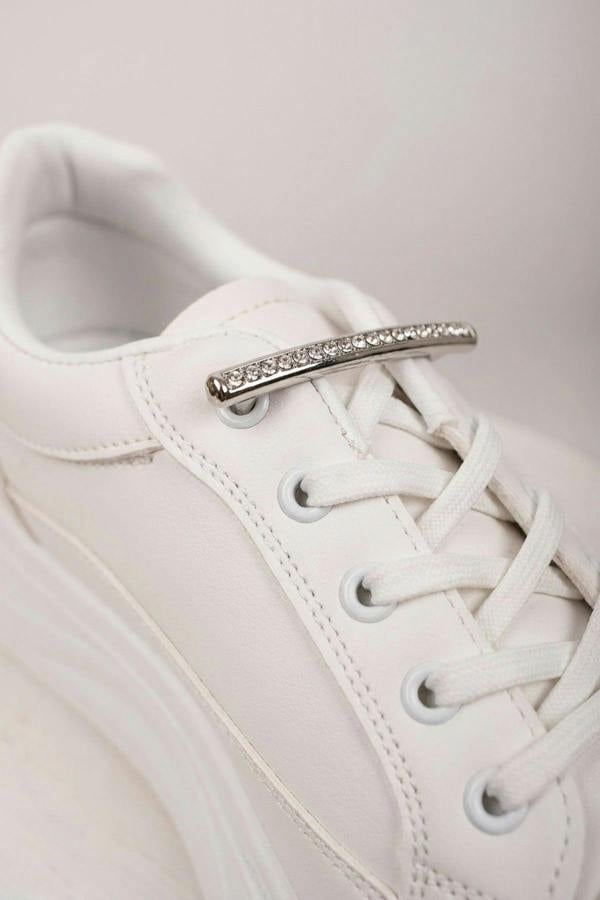 Constance Chunky Sole Lace Up Trainers - White