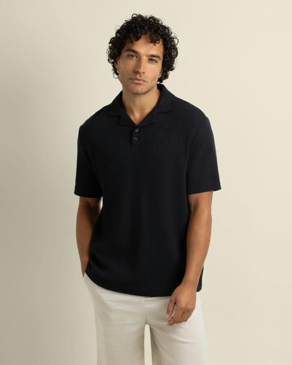 Larsson & Co Sommer - Wavy Rib Polo Shirt