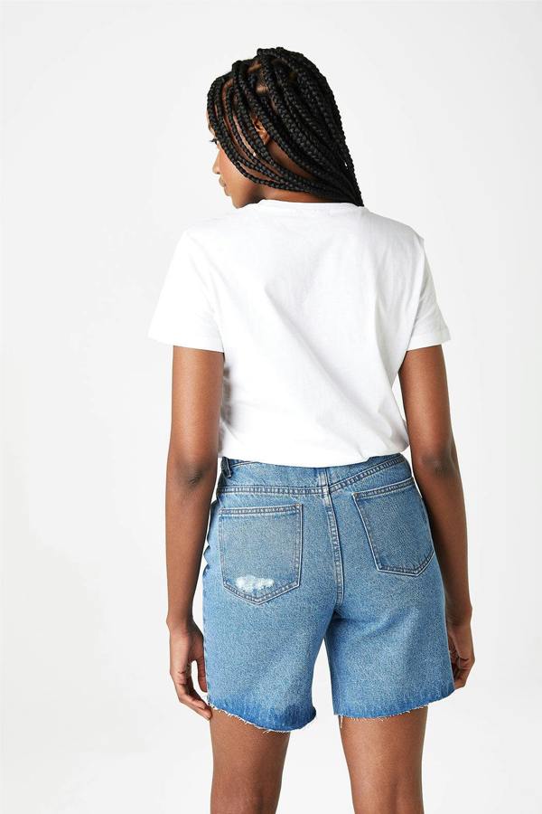 Urban Bliss High Waisted Ripped Longline Shorts