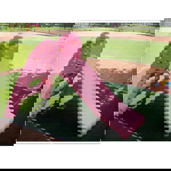 Gr8 Garden Folding Garden Slide Climber Set Baby Toddler Indoor Outdoor Kids Toy Pink