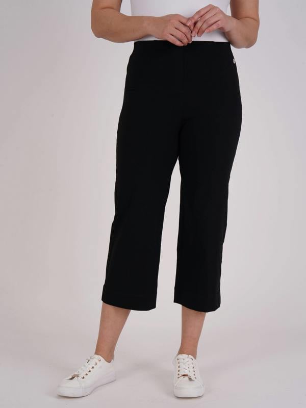 PennyPlain Wide Leg Bengaline - Black