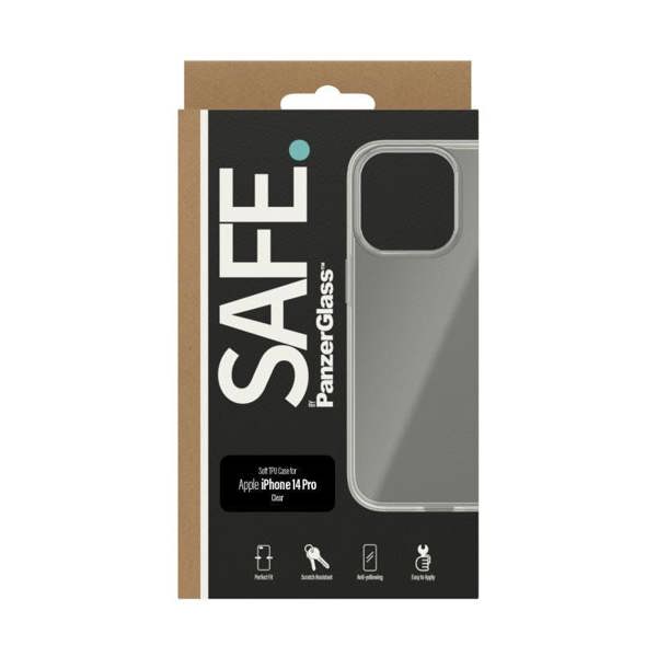 PanzerGlass Panzer Glass Safe Soft TPU Clear Case for iphone 14 Pro 6.1" - SAFE95155