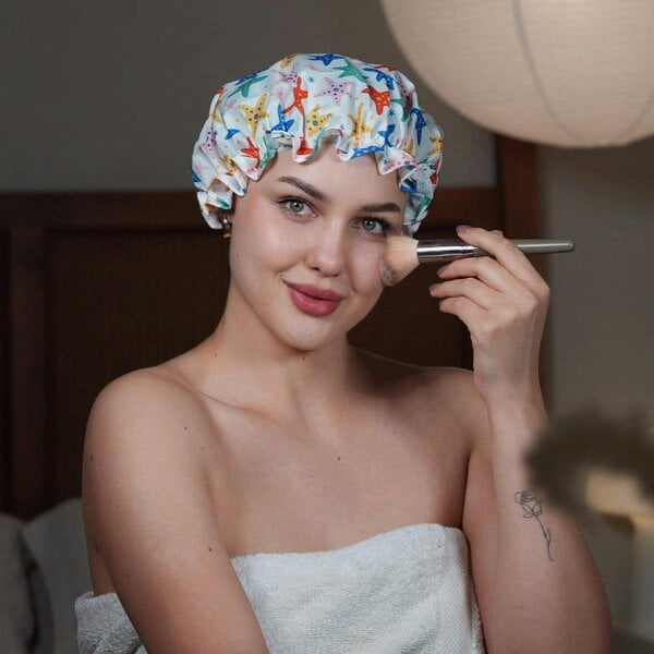 Shower Cap - Starfish Print
