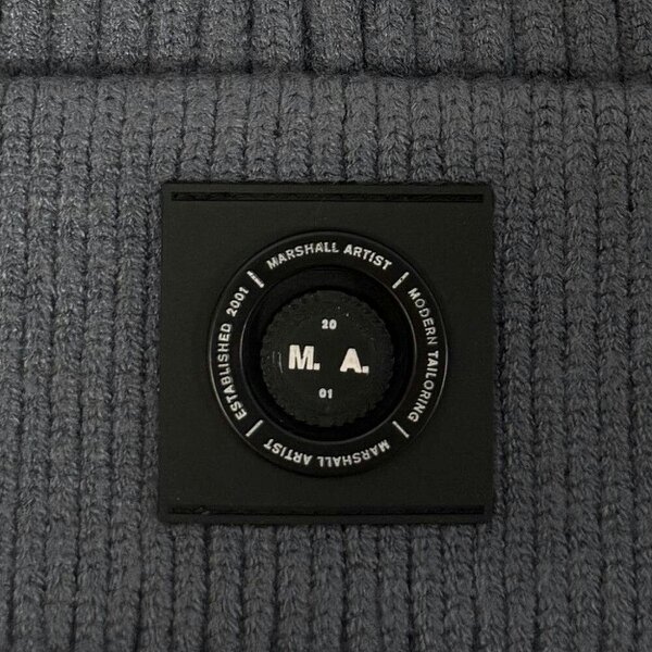 Marshall Artist Siren Cable Knit Beanie Hat Storm Grey