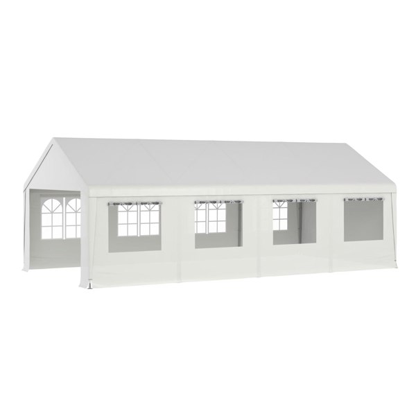 4*6m/4*8m Garden Party Tent with Removable Sidewalls and Doors Living and Home