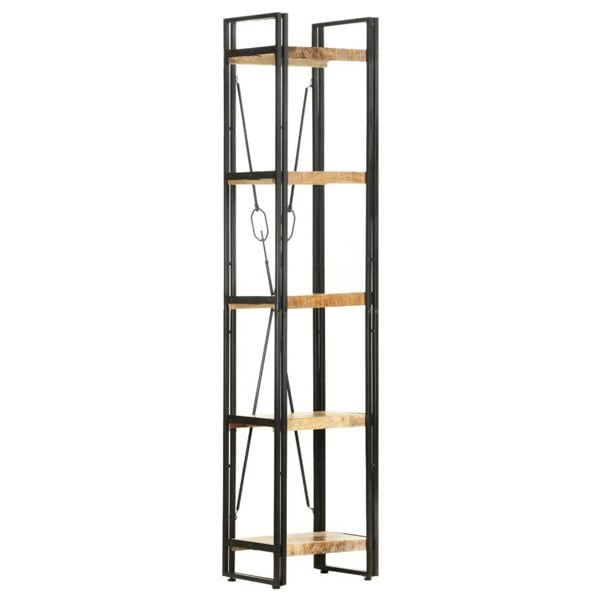 Berkfield 5-Tier Bookcase 39x30x180 cm Solid Mango Wood