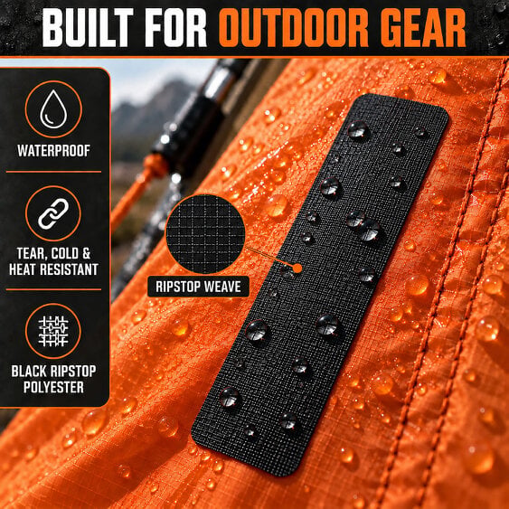 aZengear Self-Adhesive, Waterproof Polyester Jacket Repair Patches (2 Pack)