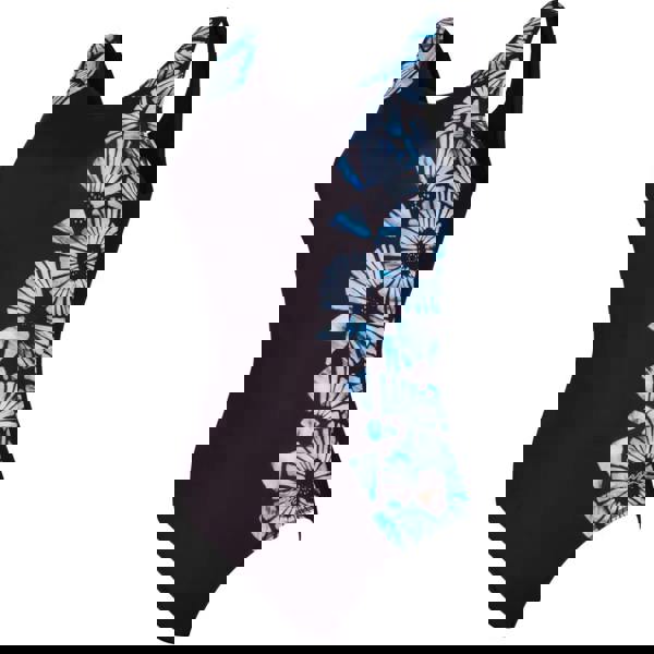 Zoggs Moonstone Scoopback Swimsuit - Black/Blue