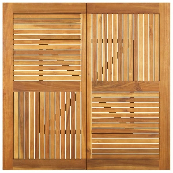 Berkfield Garden Table 110x110x75 cm Solid Wood Acacia