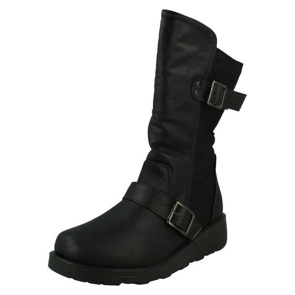 Spot On Ladies Spot On Extra Wide Ankle Boots F4475