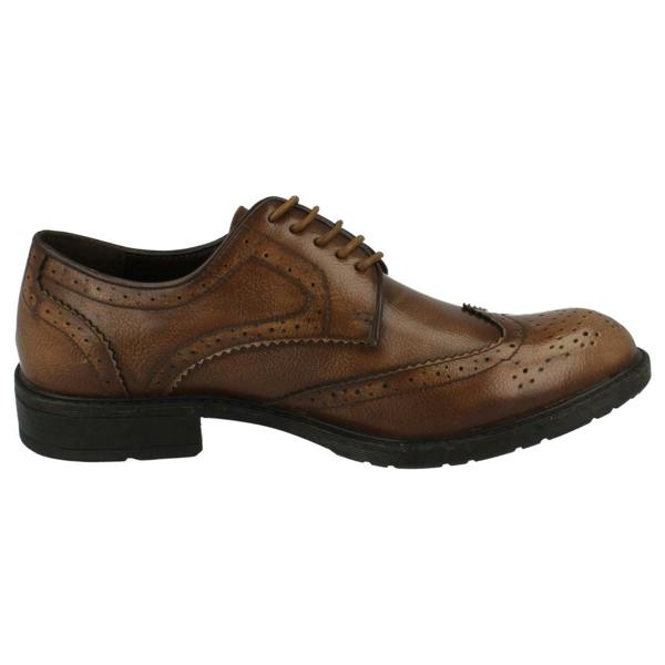 Maverick Mens Maverick Low Heel Brogue Lace Up Shoes