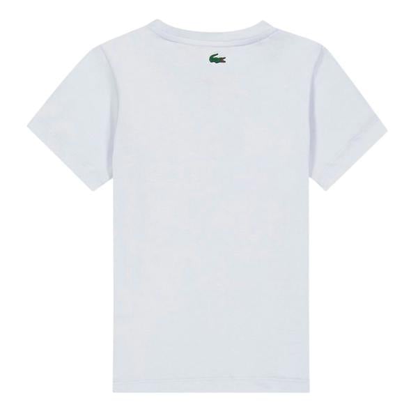 Lacoste Childrens/Kids Big Logo Cotton Blend T-Shirt - White - 