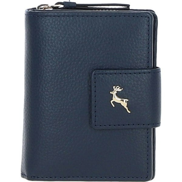'Arte in Pelle' RFID Secure Wallet/Purse with Zip and Stud Closure: X-30