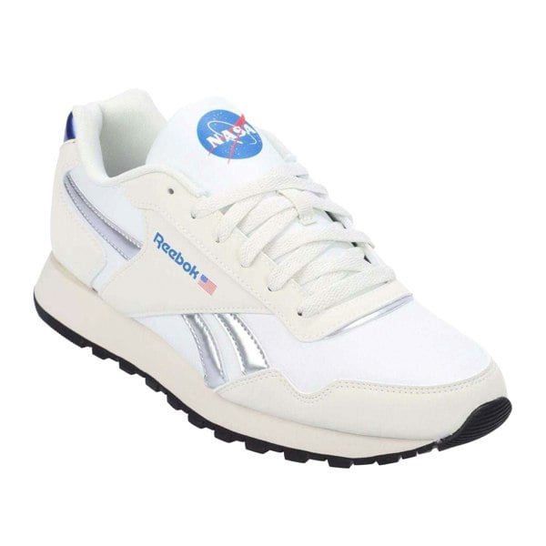Reebok Unisex Adult Glide Suede Trainers - White/Silver