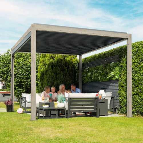 Ocean Designs Tivoli 3m x 3m Wood Effect Free Standing Pergola
