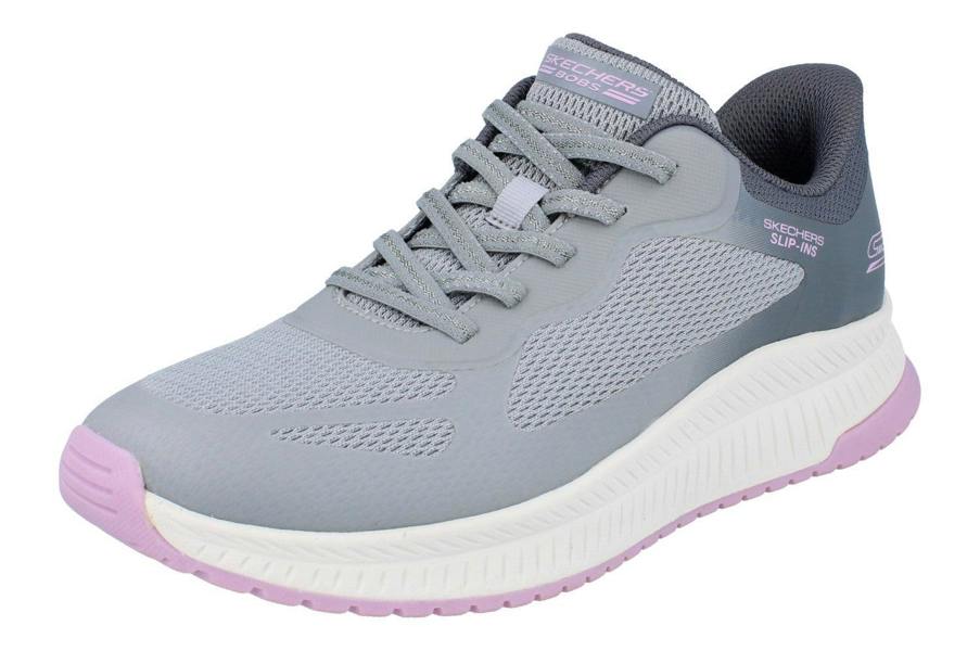 Skechers Hands Free Slip-Ins Bobs Squad 4 - Staple Look Womens Trainers 117624 Shoes  GYMT