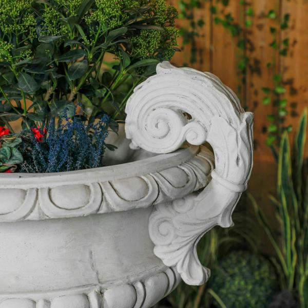 Pair of Large Edwardian Stone Vase on Plinths 