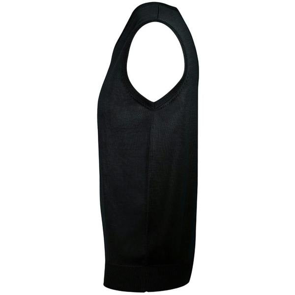 SOLS Unisex Gentlemen Sleeveless V Neck Sweater Vest - Black