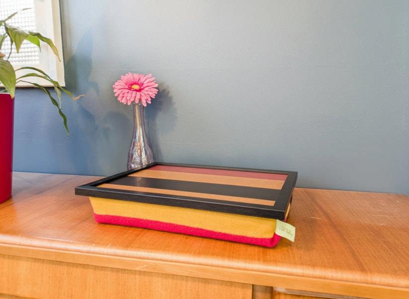 Made in the Mill Luxury Newmarket Lap Tray with Bean Bag Base