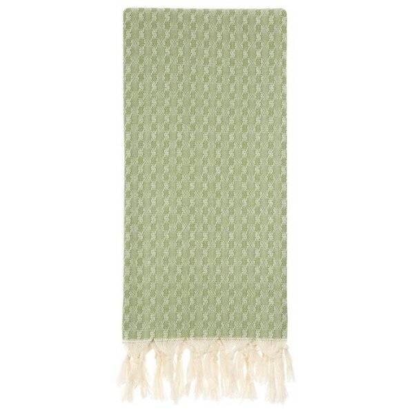 Cotton and Olive Tuna Cotton Hammam Towel, Sage Green