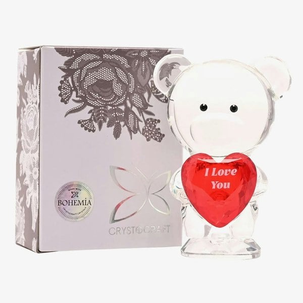 T. H. Baker Crystocraft Crystal Bear I Love You Gift SP3642