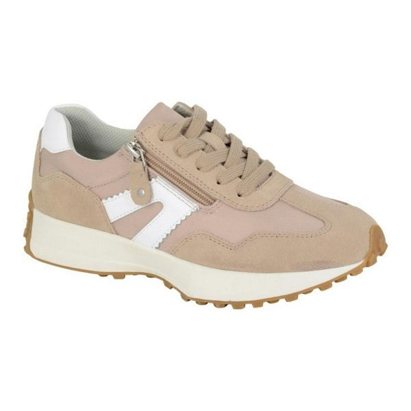 Cipriata Womens Ferrara Action Leather Trainers - Light Taupe