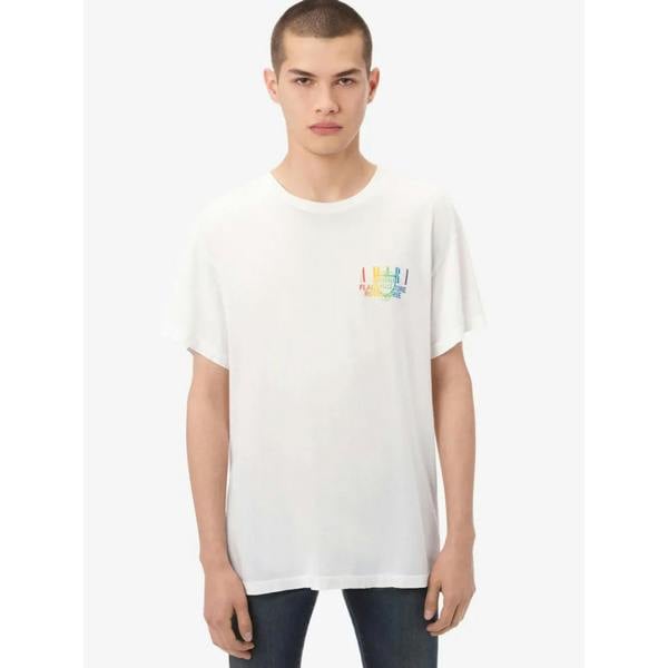 Amiri Rainbow Printed T-Shirt   in  White