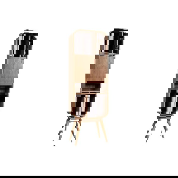 Kya Bookcase, Wood Shelving Unit-Weilai Concept-Tall-Brown-Weilai Concept