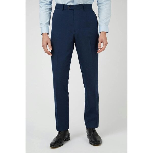 Limehaus Slim Fit Bright Blue Suit Trousers
