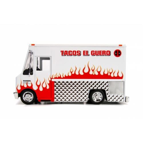 deadpool figure and taco truck marvel 1:24 scale jada 99730
