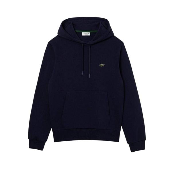 Lacoste Mens Basic Pullover Hoodie - Navy - 