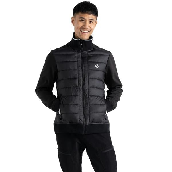 Dare 2B Mens Frost Quilted Hybrid Jacket - Black - 