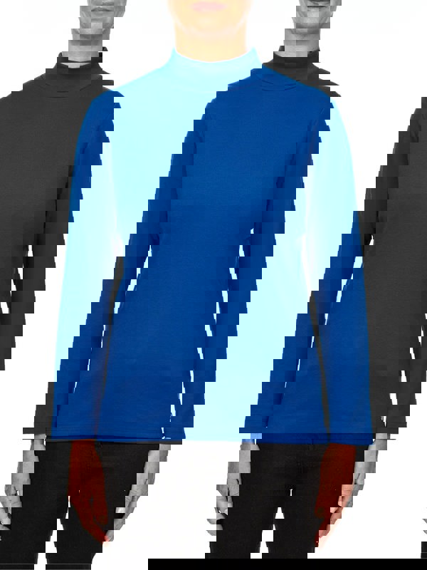 PennyPlain Royal Blue High Neck Top