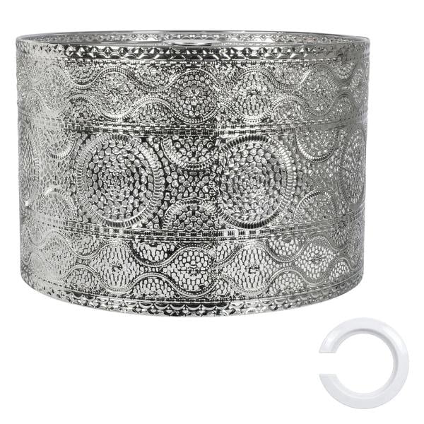 Emitto Ceiling Light Shade Easy Fit Pendant Lampshade Woven Metal Glass E27 B22