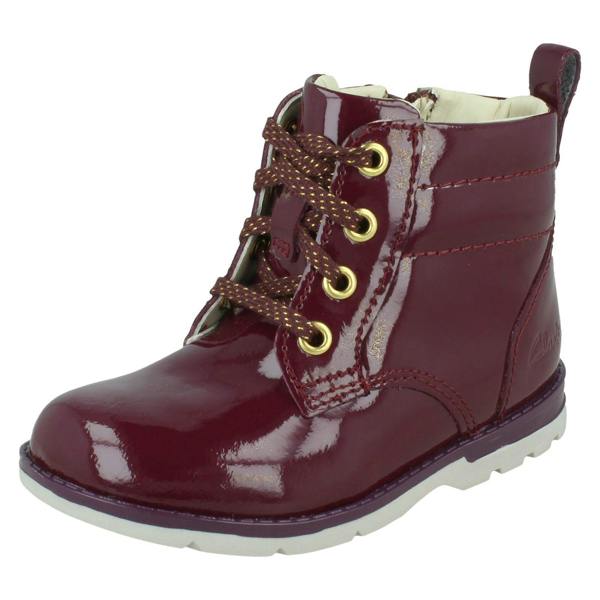 Clarks Girls Clarks Lace Detail Zip Up Ankle Boots Dabi Lace