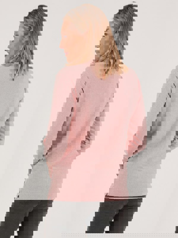 PennyPlain Ribbed Cowl Top - Blossom