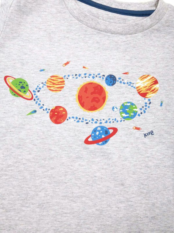 Kite Boys Organic Solar System T-Shirt