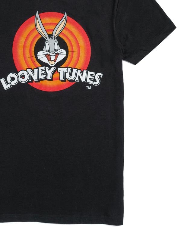 Looney Tunes Womens Black Bugs Bunny Short Sleeved T-Shirt