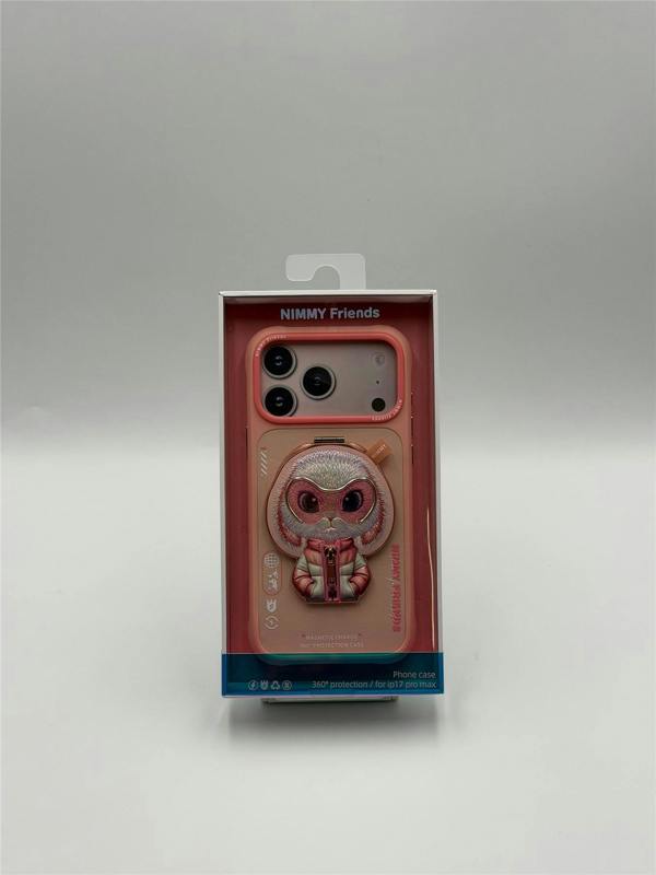 Nimmy Friends Nimmy Cool & Cute 2.0 Rabbit Case with MagSafe Stand for iPhone 17 Pro Max 6.9" Pink - N-YJKM-CXZJZH-IP17-PRO-MAX-08