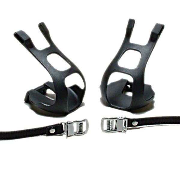 Oxford OXC Resin Big Foot Toe Clips Black (Pair)